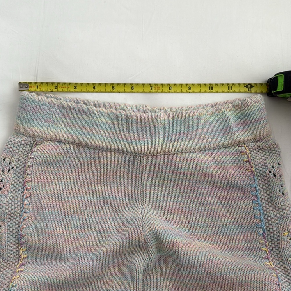 LoveShackFancy Matching Antique Pastel Rainbow Knit Set, Size S Top & XS bottom - Picture 13 of 13